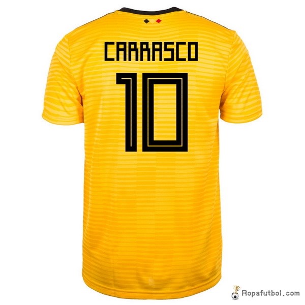 Camiseta Belgica Replica Segunda Ropa Carrasco 2018 Amarillo